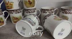 Spode woodland set of 12 x 16 oz mugs 12 unique designs Land/sea/air