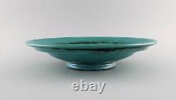 St. Erik, Upsala. Large Art Deco bowl / dish in glazed ceramics. 1930s