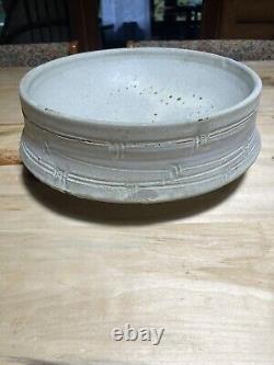 Stamped Warren Mackenzie Drop Rim Bowl White Shino