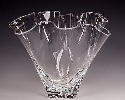 Steuben Blown Glass Signed Handkerchief Vase