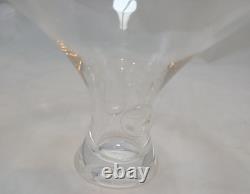 Steuben Clear Glass crystal Bouquet Vase bowl George Thompson 1949 6 7/8 Ad