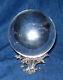 Steuben Crystal Ball with Sterling Stand