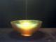 Steuben Glass Bowl 9 inch Aurene Iridescent Footed Signed