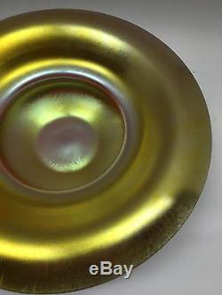 Steuben Gold Aurene Art Glass 12 Vase
