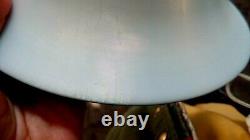 Steuben Stretch Glass Blue Aurene & White Bowl Unsigned