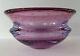 Studio Art Glass Bowl 7 Controlled Bubble Pink Purple Mark Sudduth Modern Art