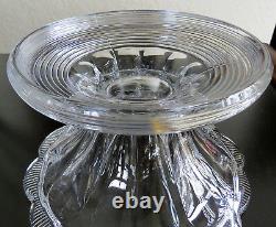 Stunning Large Heisey 15 Punch Bowl with stand & 16 cups Colonial 300 Pattern
