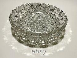 Stunning Vintage 1920 Original American Brilliant Cut Glass Bowl