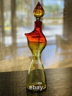 Super Rare 1958 Blenko, Wayne Husted Spouted Glass Decanter # 5823