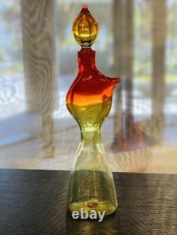 Super Rare 1958 Blenko, Wayne Husted Spouted Glass Decanter # 5823