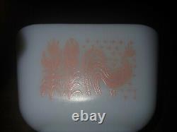 Super Rare Pyrex PINK Butterprint Refrigerator 1 1/2 cup 501 Bowl