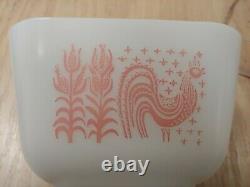 Super Rare Pyrex PINK Butterprint Refrigerator 1 1/2 cup 501 Bowl