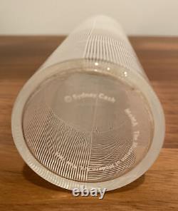 Sydney Cash Rare Design 2000 for MOMA New York Glass Bud Vase Optical Art White