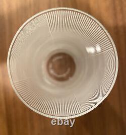 Sydney Cash Rare Design 2000 for MOMA New York Glass Bud Vase Optical Art White