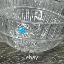 TIFFANY & CO ATLAS 9-3/4 Large CENTERPIECE Bowl Lead Crystal-Signed Retired