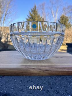 TIFFANY & CO ATLAS 9-3/4 Large CENTERPIECE Bowl Lead Crystal-Signed Retired