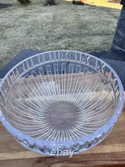TIFFANY & CO ATLAS 9-3/4 Large CENTERPIECE Bowl Lead Crystal-Signed Retired