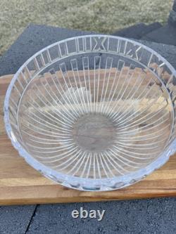 TIFFANY & CO ATLAS 9-3/4 Large CENTERPIECE Bowl Lead Crystal-Signed Retired