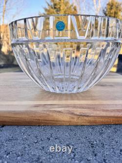 TIFFANY & CO ATLAS 9-3/4 Large CENTERPIECE Bowl Lead Crystal-Signed Retired