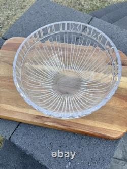 TIFFANY & CO ATLAS 9-3/4 Large CENTERPIECE Bowl Lead Crystal-Signed Retired