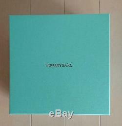 TIFFANY & CO BONE CHINA Blue Bow Ribbon Bowl 2pcs Set gift box Plate Dish