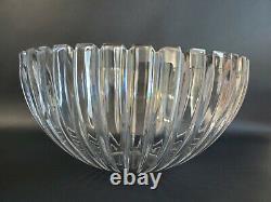 TIFFANY CRYSTAL Large Fluted Bowl in Josef Reidel Vertical Pattern Beautiful