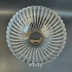 TIFFANY CRYSTAL Large Fluted Bowl in Josef Reidel Vertical Pattern Beautiful