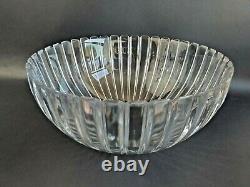 TIFFANY CRYSTAL Large Fluted Bowl in Josef Reidel Vertical Pattern Beautiful