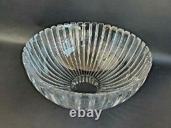 TIFFANY CRYSTAL Large Fluted Bowl in Josef Reidel Vertical Pattern Beautiful