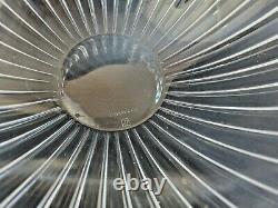 TIFFANY CRYSTAL Large Fluted Bowl in Josef Reidel Vertical Pattern Beautiful