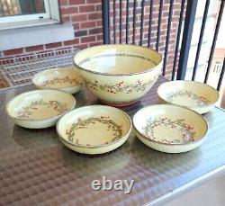 T Comme Terre De Provence 6 Piece Pasta Or Salad Set Hand Painted Terra Cotta