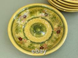 Terre E Provence Ceramic Poterie 8 ¼ All-Purpose Bowls Soup Cereal Set of 6