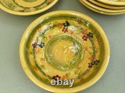 Terre E Provence Ceramic Poterie 8 ¼ All-Purpose Bowls Soup Cereal Set of 6