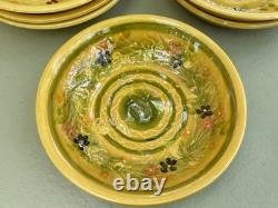 Terre E Provence Ceramic Poterie 8 ¼ All-Purpose Bowls Soup Cereal Set of 6