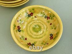 Terre E Provence Ceramic Poterie 8 ¼ All-Purpose Bowls Soup Cereal Set of 6