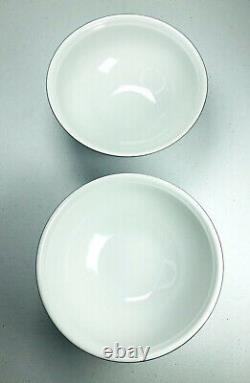 Thomas Rosenthal Germany THO615 Cereal Soup Bowls SET 4 White 6 3/4 Dia
