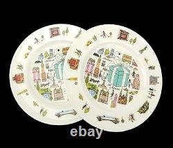 Tiffany & Co. 5th Avenue Dessert Plate 2pcs Tableware Dish Japan F/S Mint