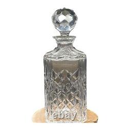 Tiffany & Co. Crystal Retired Master Piece Square Decanter & Stopper Mint