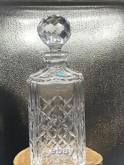 Tiffany & Co. Crystal Retired Master Piece Square Decanter & Stopper Mint