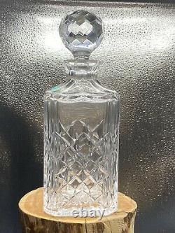 Tiffany & Co. Crystal Retired Master Piece Square Decanter & Stopper Mint