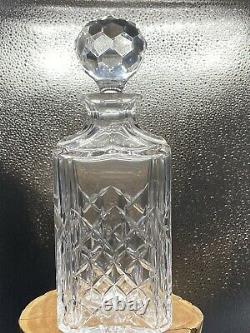 Tiffany & Co. Crystal Retired Master Piece Square Decanter & Stopper Mint