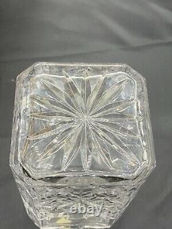 Tiffany & Co. Crystal Retired Master Piece Square Decanter & Stopper Mint