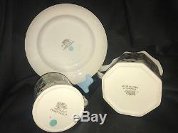 Tiffany & Co Garland Set Of 3 Pcs Porcelain Luncheon Plate, Mug & Pitcher