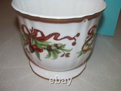 Tiffany & Co Holiday Cashe Pot Ice Bucket Garland Ribbon Bowl Planter Wbox Japan