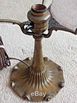 Tiffany Studios Bronze And Glass Boudoir Lamp Rare
