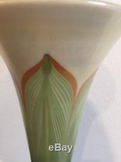 Tiffany Studios Decorated Favrile Trumpet Vase