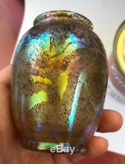 Tiffany Studios Favrile Glass Cypriote Vase Signed
