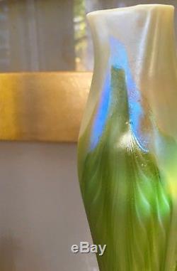 Tiffany Studios Favrile Glass Flower Form Vase Calyx Tall Rare