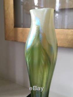 Tiffany Studios Favrile Glass Flower Form Vase Calyx Tall Rare