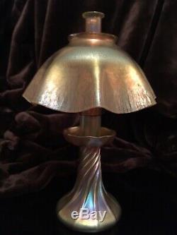 Tiffany Studios Favrile Original Art Nouveau Oil Lamp